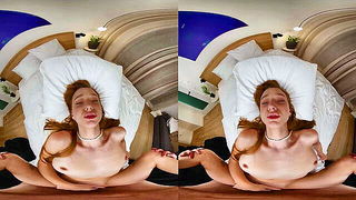 Explicit doggy style scene on a wide bed