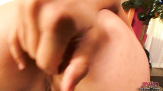Close frame of an explicit scene in sharp indoor light