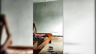 Pair of performers in motion on a wide bed