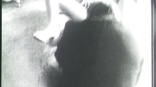 Close frame of an explicit scene in sharp indoor light