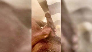 Close frame of an explicit scene in sharp indoor light