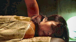 Close frame of an explicit scene in sharp indoor light