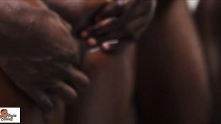 Close frame of an explicit scene in sharp indoor light