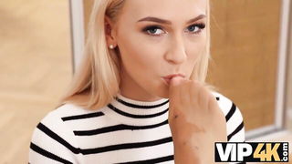 Explicit doggy style scene on a wide bed
