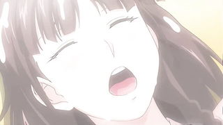 Explicit massage scene in a softly lit room