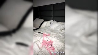 Close frame of an explicit scene in sharp indoor light