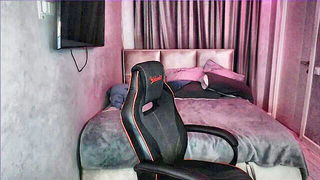 Explicit doggy style scene on a wide bed