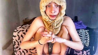 Explicit doggy style scene on a wide bed