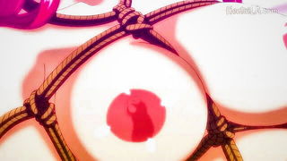 Close frame of an explicit scene in sharp indoor light