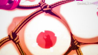 Close frame of an explicit scene in sharp indoor light