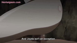 Explicit massage scene in a softly lit room
