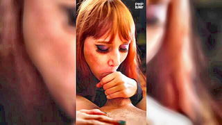 Close frame of an explicit scene in sharp indoor light