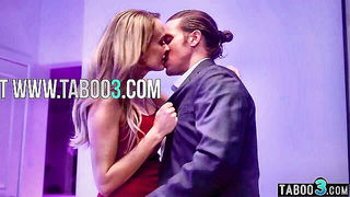 Explicit doggy style scene on a wide bed