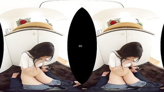 Close frame of an explicit scene in sharp indoor light