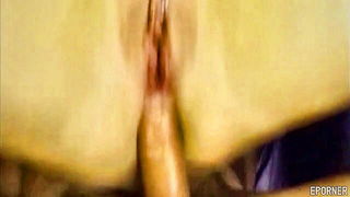 Close frame of an explicit scene in sharp indoor light