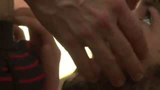 Explicit doggy style scene on a wide bed