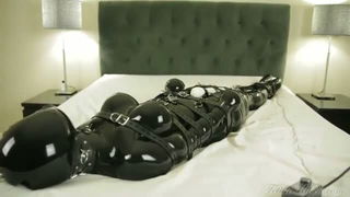 Explicit doggy style scene on a wide bed